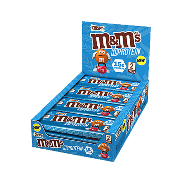 M&Ms Crispy High Protein Bar 12x52g