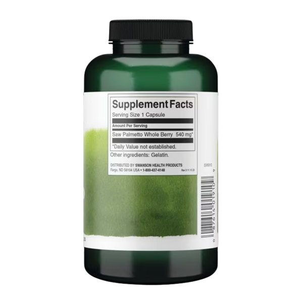 Swanson Saw Palmetto 540mg 250 Caps