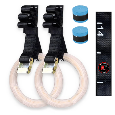 Katerelos Fitness Wooden Fitness Rings With Straps 28mm