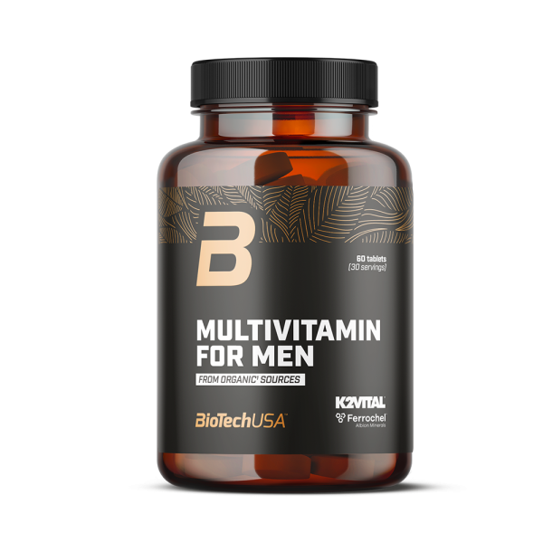 BioTech USA Multivitamin For Men Organic Sources 60 Tabs