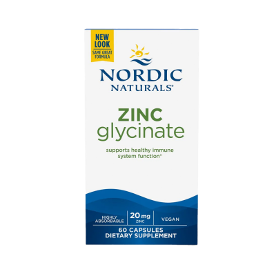 Μεταλλικά στοιχεία Nordic Naturals Zinc Glycinate 60 caps