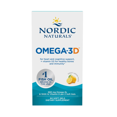 Βασικά Λιπαρά (Omega-3) Nordic Naturals Omega-3D 690mg Lemon 60 Softgels