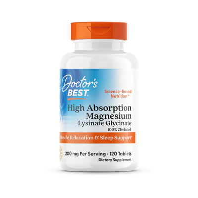 Doctor's Best High Absorption Magnesium 100mg 120 Tabs
