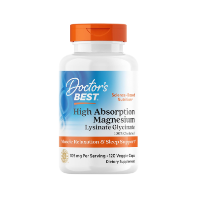 Doctor's Best High Absorption Magnesium 105mg 120 VCaps