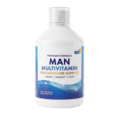 Πολυβιταμίνες Swedish Nutra Man Multivitamin + Testosterone Support 500ml