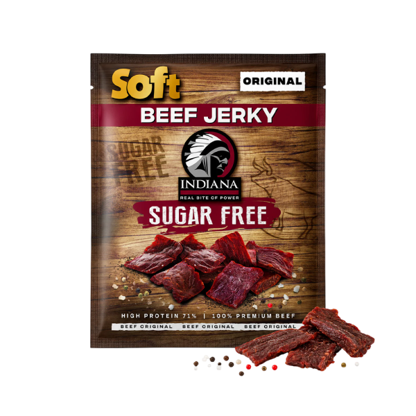Indiana Soft Beef Jerky Original Sugar Free 20g