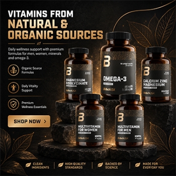 Vitamins from natural and organic sources