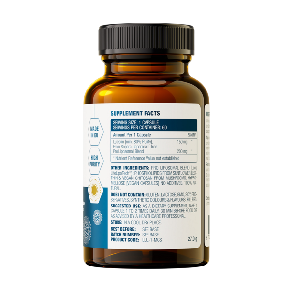 MCS Formulas Luteolin Max Pro Liposomal 150mg 60 Caps