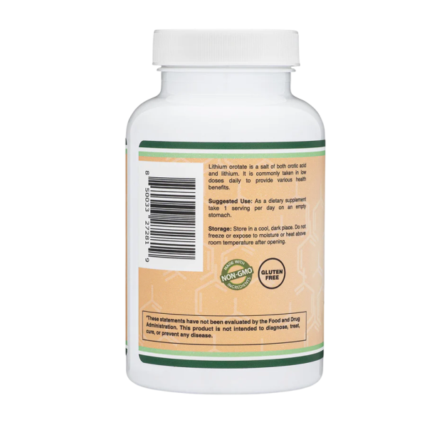 Double Wood Lithium Orotate 5mg 210 Caps