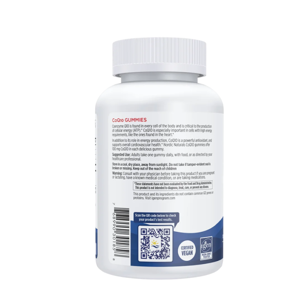 Nordic Naturals CoQ10 100mg 60 Gummies